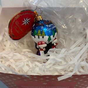 Christopher Radko Penguin Christmas Ornament